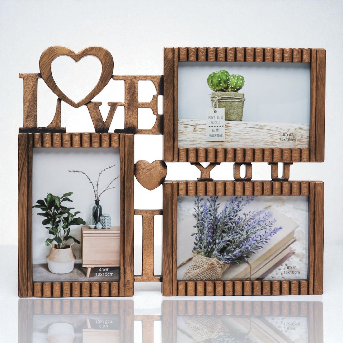 Colaj I Love You – 3 Rame Foto 10x15 cm