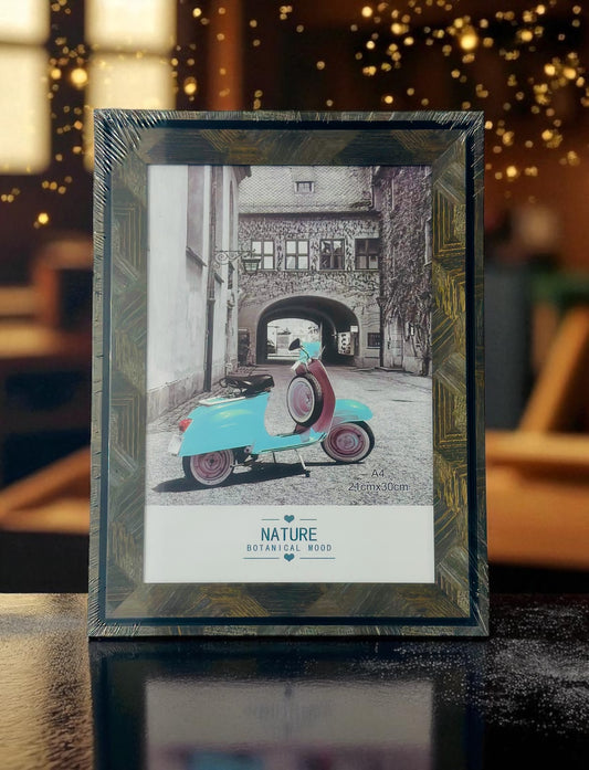 Cenușă Aurie - Ramă Foto Gri cu accent aurii