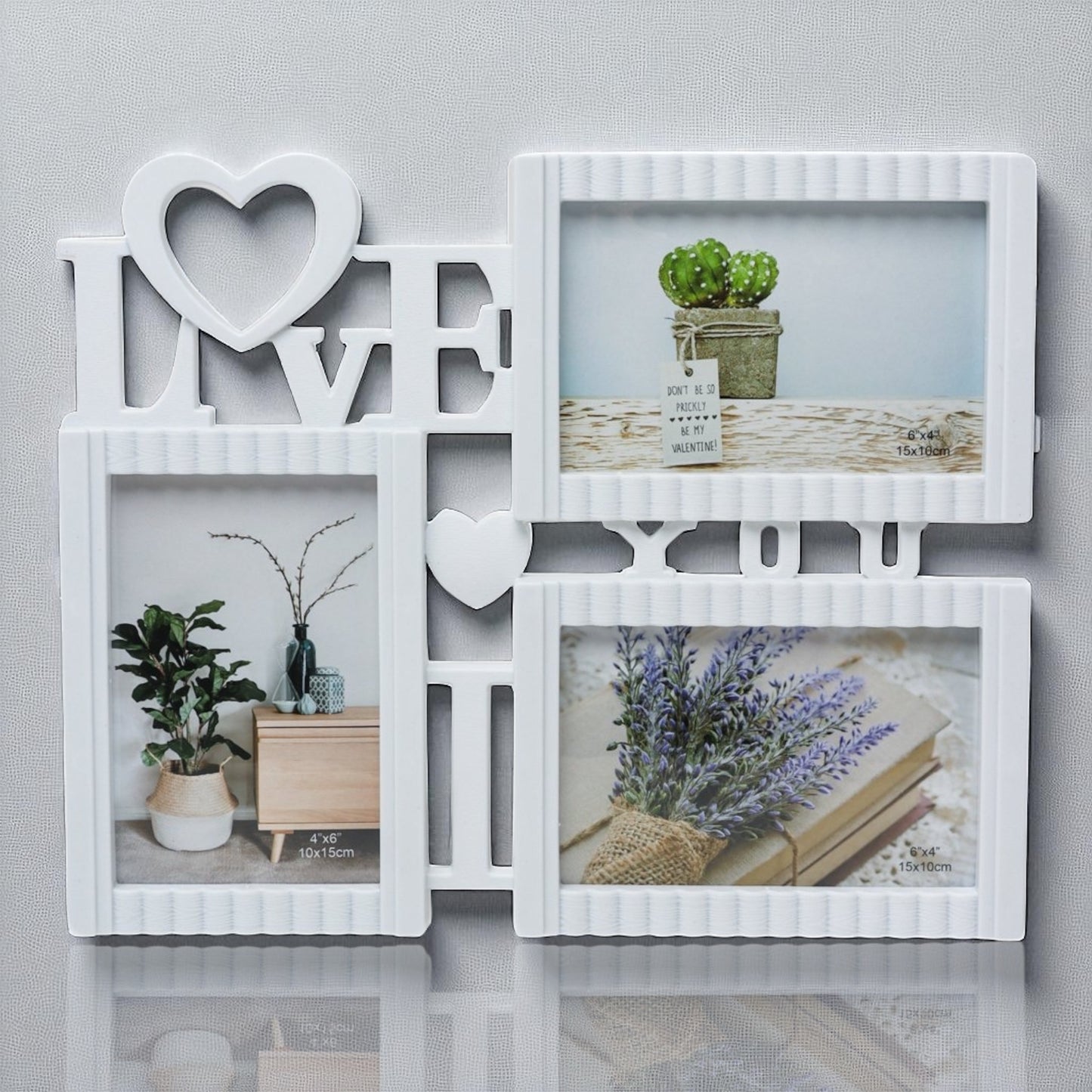 Colaj I Love You – 3 Rame Foto 10x15 cm