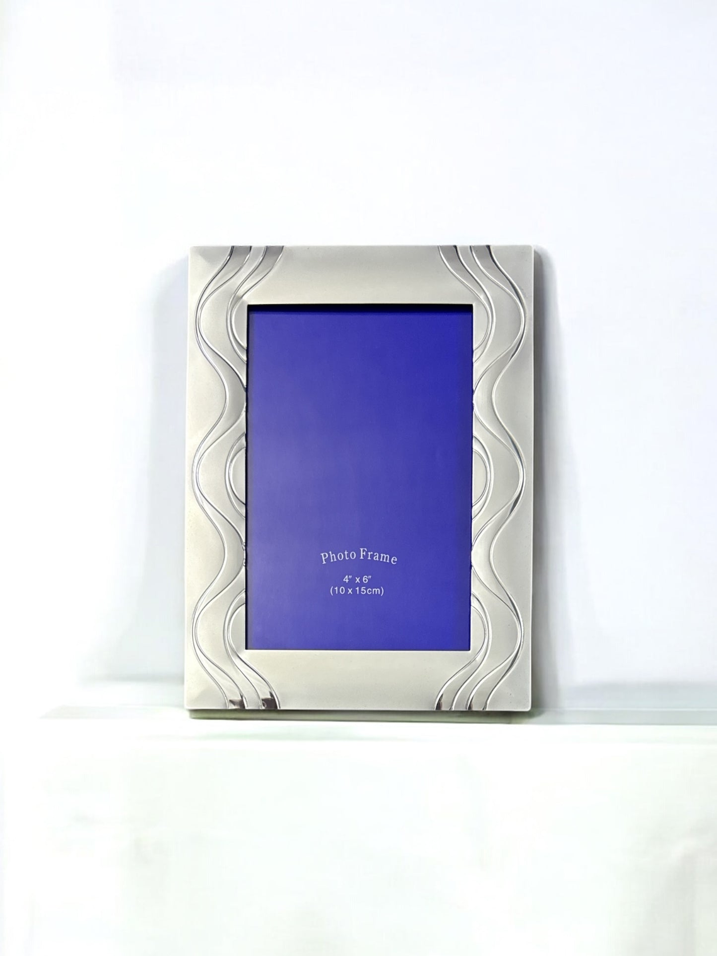 Ramă foto argintată 10x15 cm