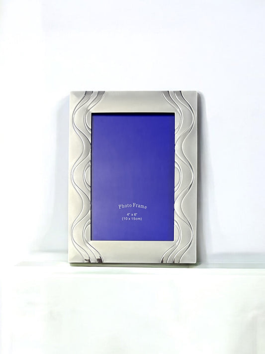 Ramă foto argintată 10x15 cm