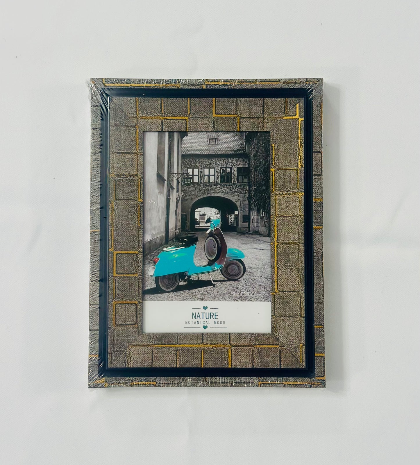 Magma - Ramă Foto Gri cu accent aurii