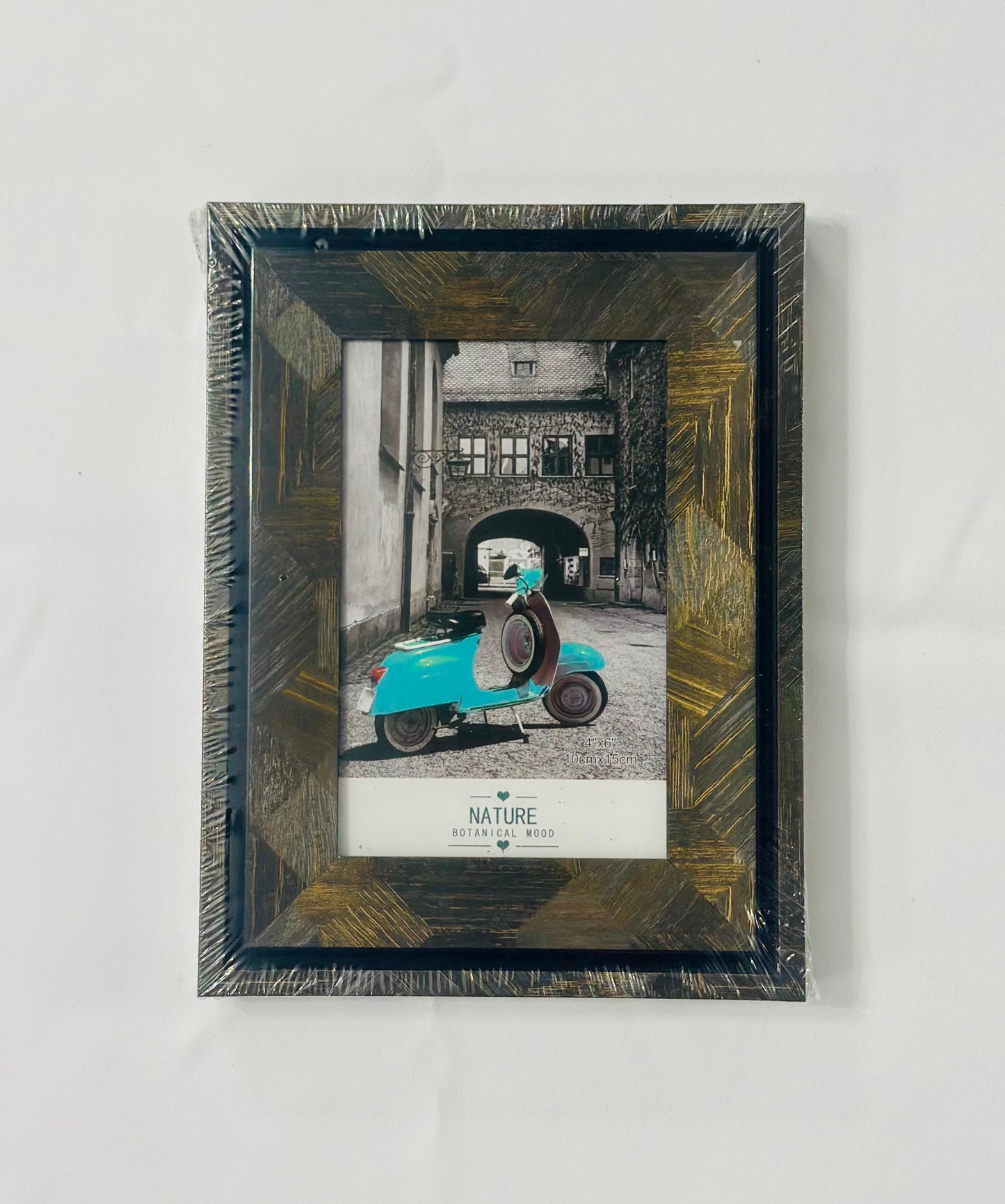 Cenușă Aurie - Ramă Foto Gri cu accent aurii