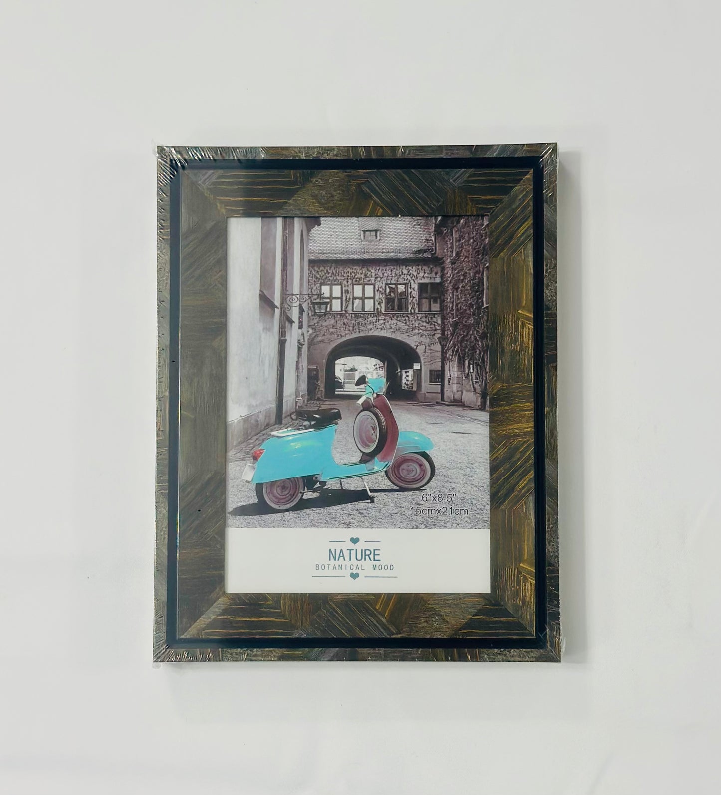 Cenușă Aurie - Ramă Foto Gri cu accent aurii