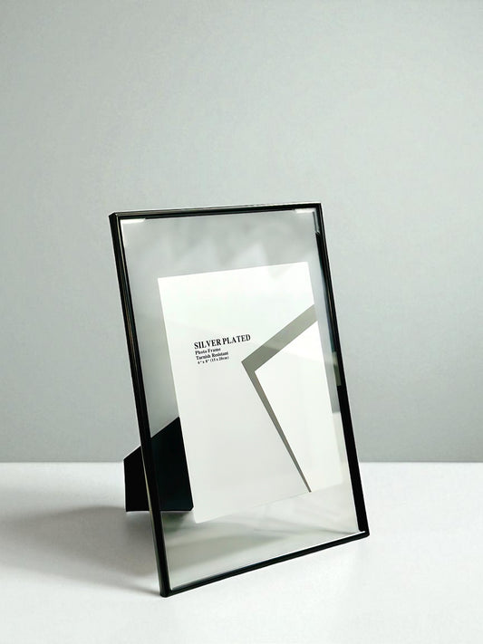Noira – Ramă Foto Argintată cu Dublu Geam