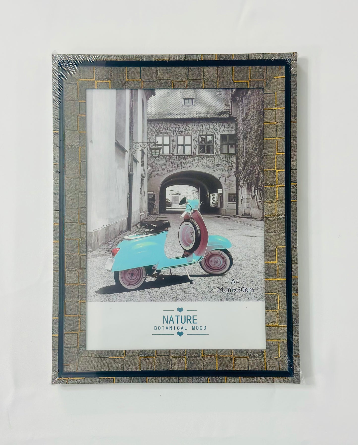 Magma - Ramă Foto Gri cu accent aurii