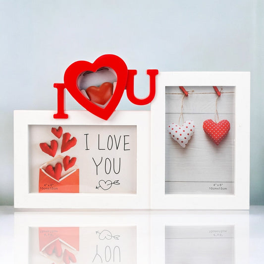 Colaj I Love U – 2 Rame Foto 10x15 cm