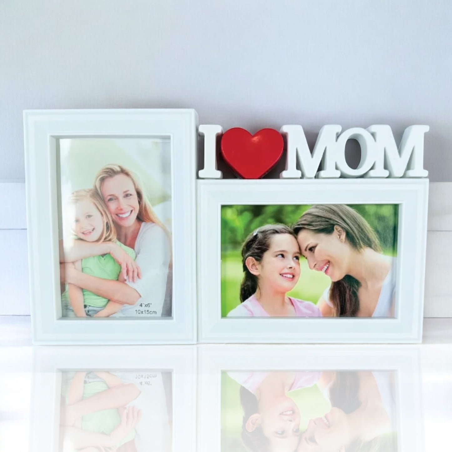 Colaj I Love Mom – 2 Rame Foto 10x15 cm