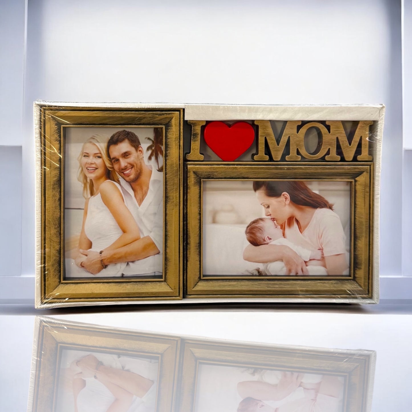 Colaj I Love Mom – 2 Rame Foto 10x15 cm